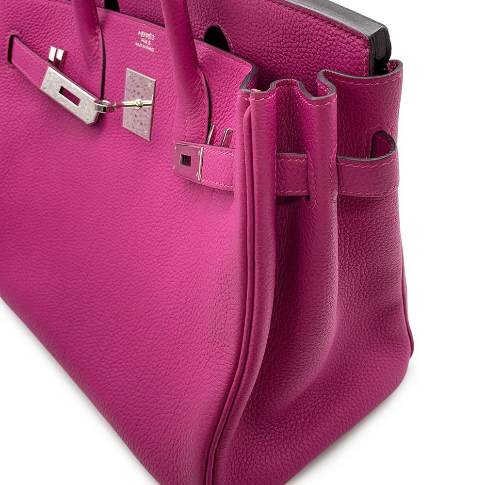 エルメス バーキン30 ローズパープル/シルバー金具 トゴ A刻印 HERMES Birkin ハンドバッグ