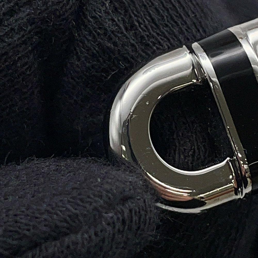 エルメス リング マイヨン ブラック/シルバー金具 サイズT60 HERMES メンズ 指輪 黒