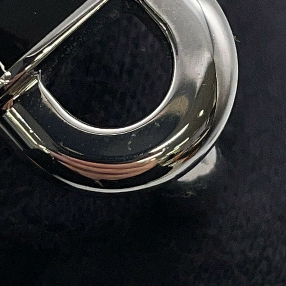 エルメス リング マイヨン ブラック/シルバー金具 サイズT60 HERMES メンズ 指輪 黒