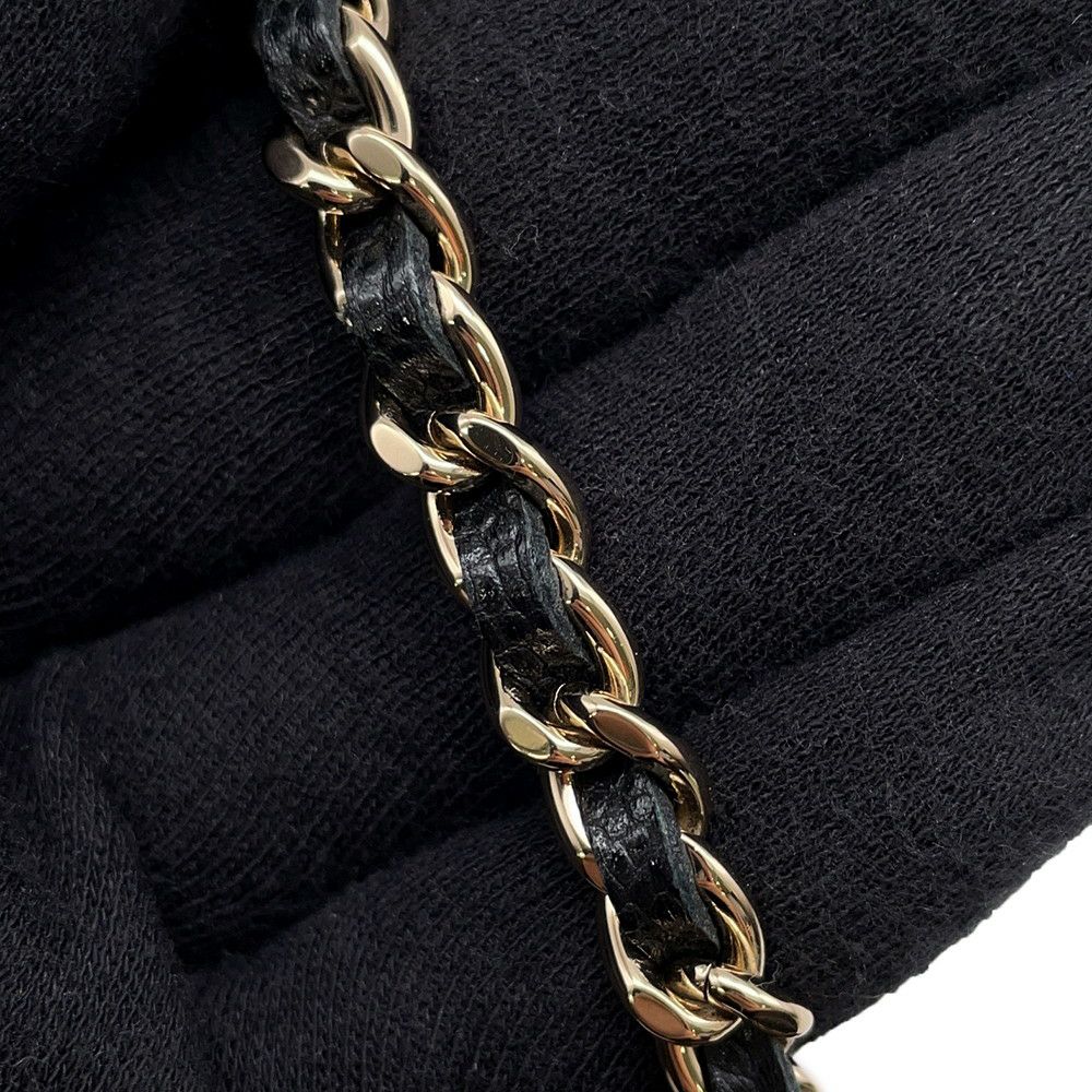 シャネル チェーンヴァニティー ケース スモール マトラッセ ココマーク キャビアスキン AP2503 CHANEL ショルダー ポシェット 黒