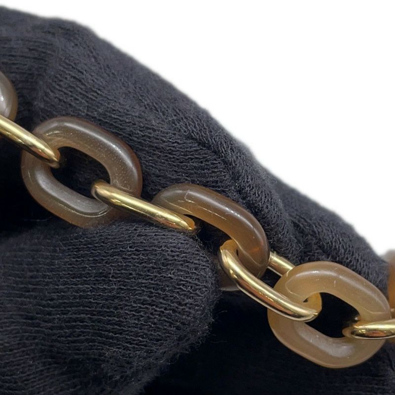 エルメス ロングネックレス レジーユ バッファローホーン/メタル HERMES Wチェーン アクセサリー