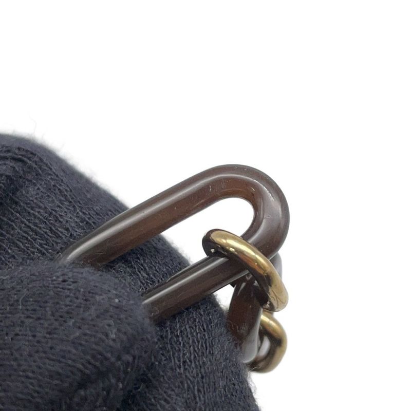 エルメス ロングネックレス レジーユ バッファローホーン/メタル HERMES Wチェーン アクセサリー