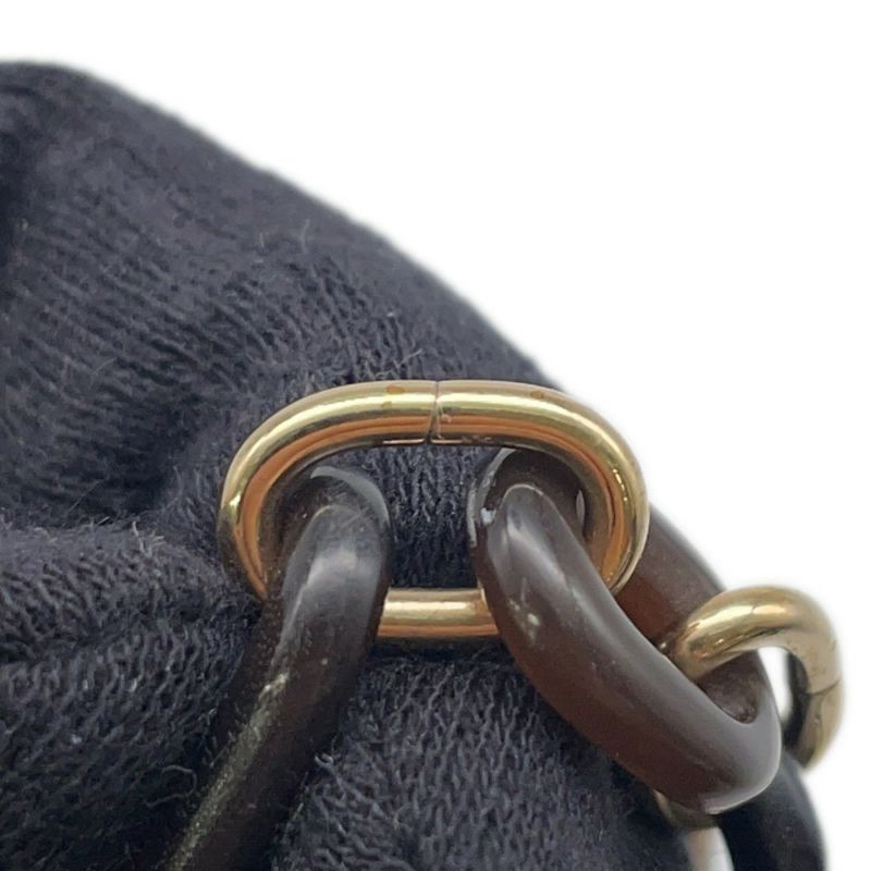 エルメス ロングネックレス レジーユ バッファローホーン/メタル HERMES Wチェーン アクセサリー