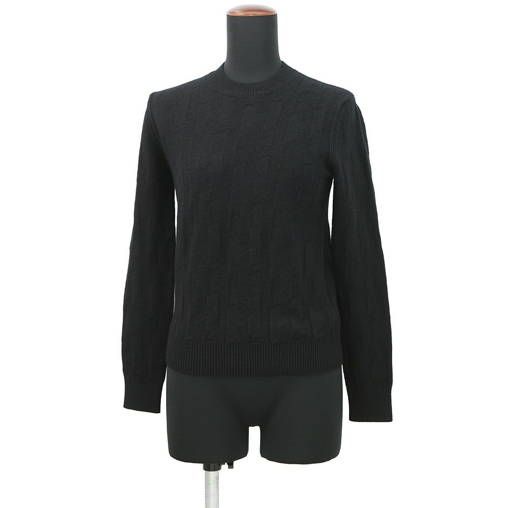 エルメス ニット ロングスリーブ Hモチーフ レディースサイズ34 HERMES アパレル トップス 黒
