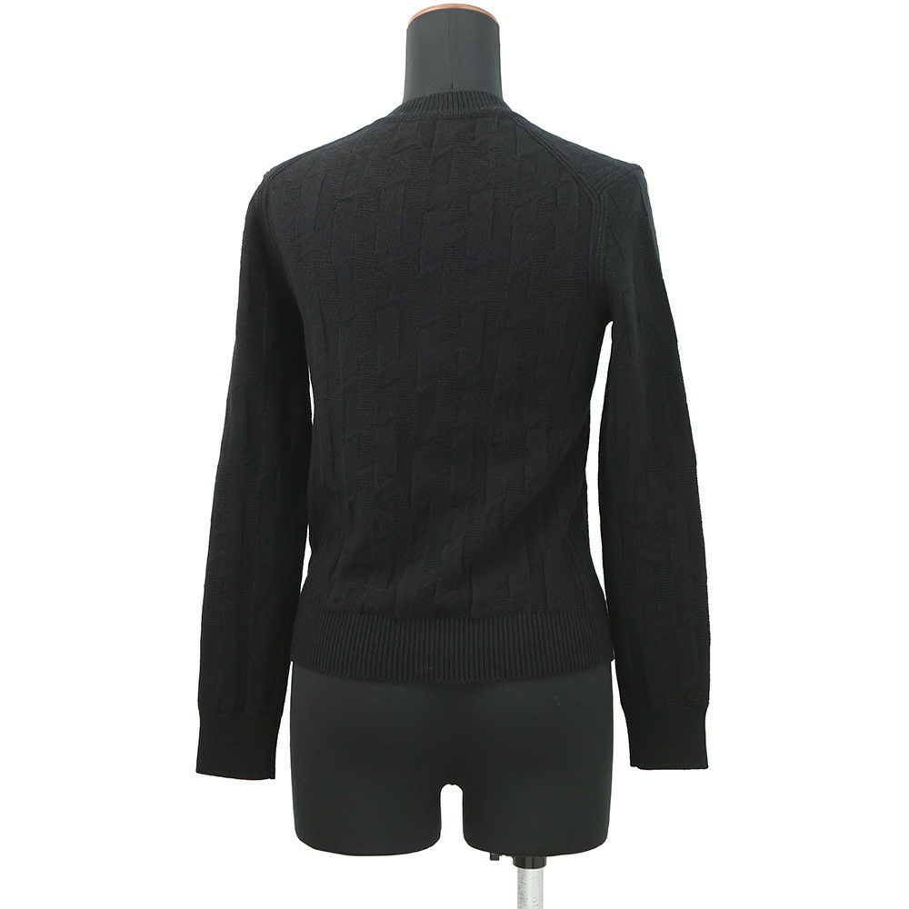 エルメス ニット ロングスリーブ Hモチーフ レディースサイズ34 HERMES アパレル トップス 黒