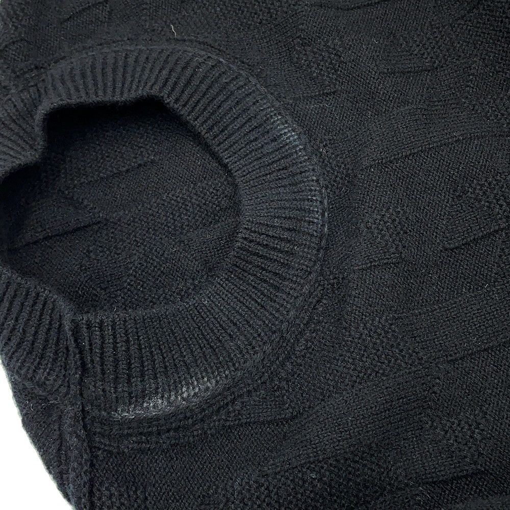 エルメス ニット ロングスリーブ Hモチーフ レディースサイズ34 HERMES アパレル トップス 黒