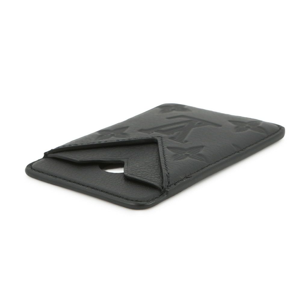 ルイヴィトン カードケース モノグラム・シャドウ マグセーフ ポルト カルト・マグネット M26738 LOUIS VUITTON 黒