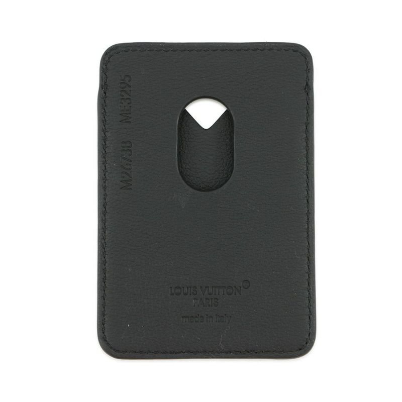 ルイヴィトン カードケース モノグラム・シャドウ マグセーフ ポルト カルト・マグネット M26738 LOUIS VUITTON 黒