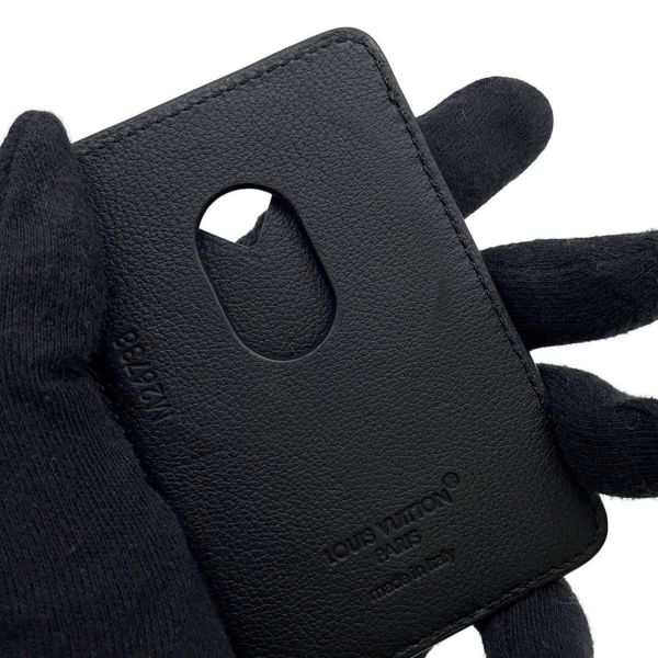 ルイヴィトン カードケース モノグラム・シャドウ マグセーフ ポルト カルト・マグネット M26738 LOUIS VUITTON 黒