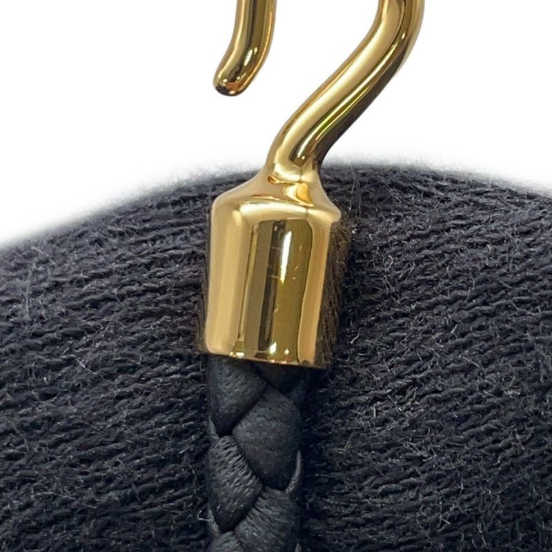 エルメス ブレスレット ルリ・ゴドロンヌ  ブラック/ゴールド金具 スイフト HERMES アクセサリー