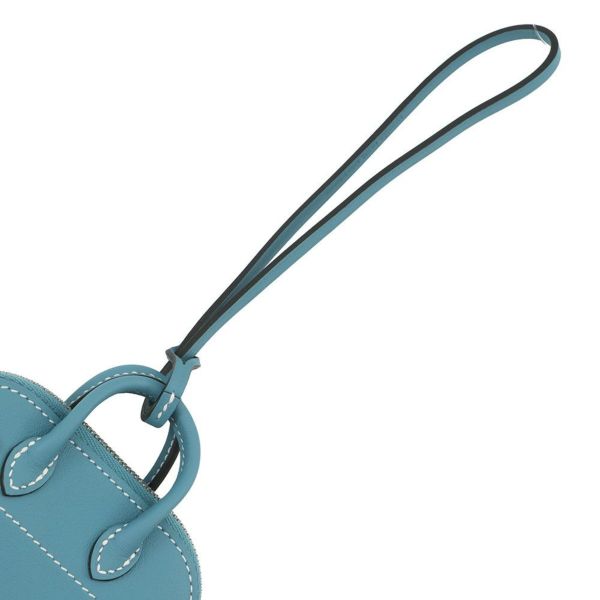 エルメス バッグチャーム ボリードシャーク ニューブルージーン/シルバー金具 スイフト W刻印