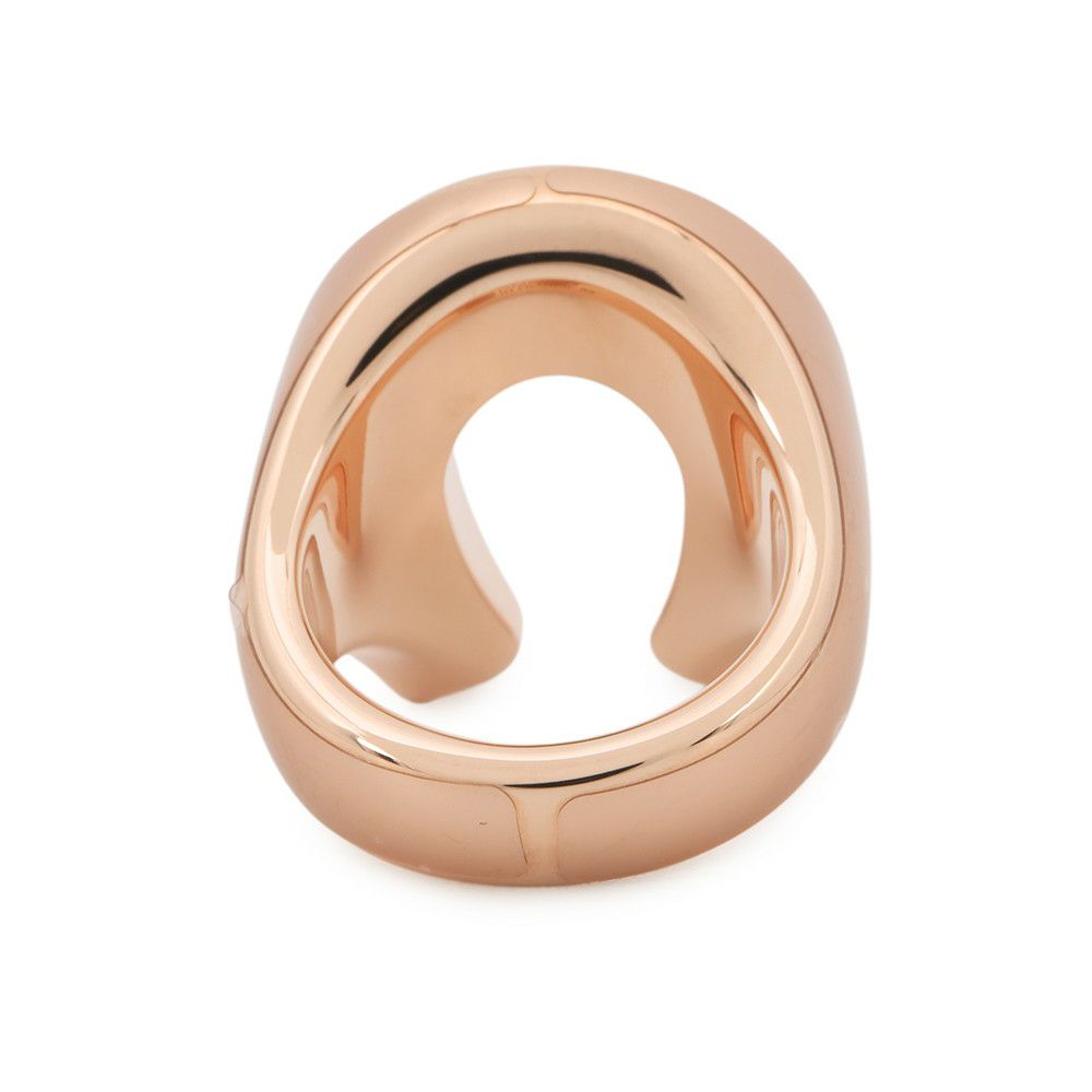 エルメス リング ジョケット GM ブラック/ピンクゴールド金具 サイズ53 HERMES 指輪 黒