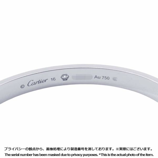 カルティエ ブレスレット ラブブレス Love ダイヤモンド 1P 0.10ct K18WG サイズ16 Cartier ジュエリー