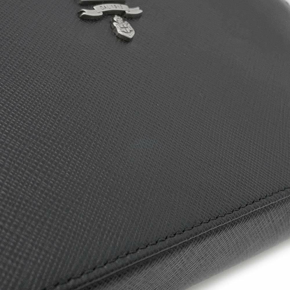プラダ ショルダーバッグ サフィアーノ 1DH010 PRADA バッグ ウォレット 財布 黒
