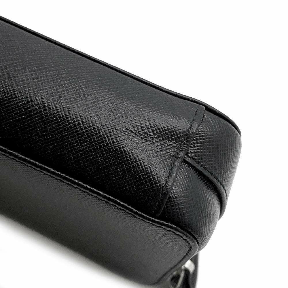 プラダ ショルダーバッグ サフィアーノ 1DH010 PRADA バッグ ウォレット 財布 黒