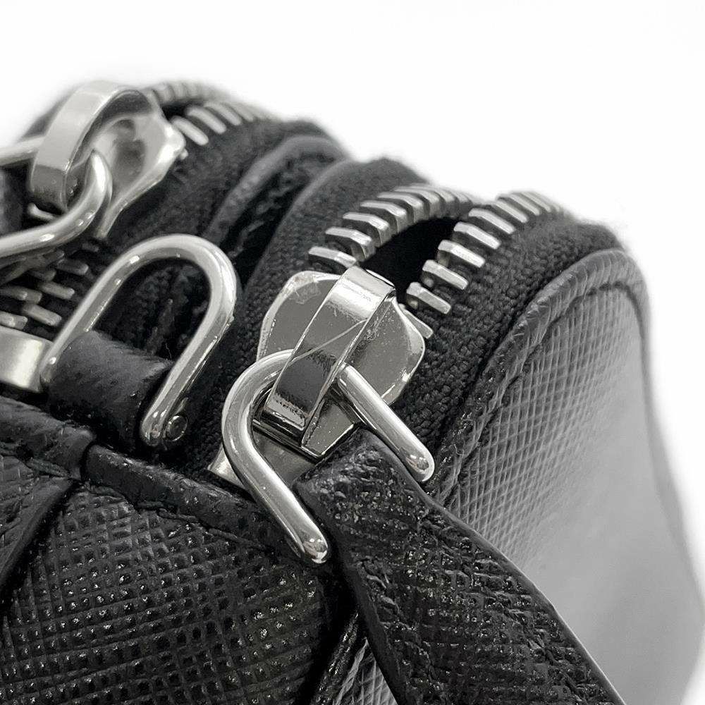 プラダ ショルダーバッグ サフィアーノ 1DH010 PRADA バッグ ウォレット 財布 黒