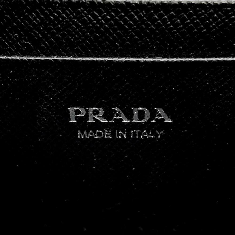 プラダ ショルダーバッグ サフィアーノ 1DH010 PRADA バッグ ウォレット 財布 黒