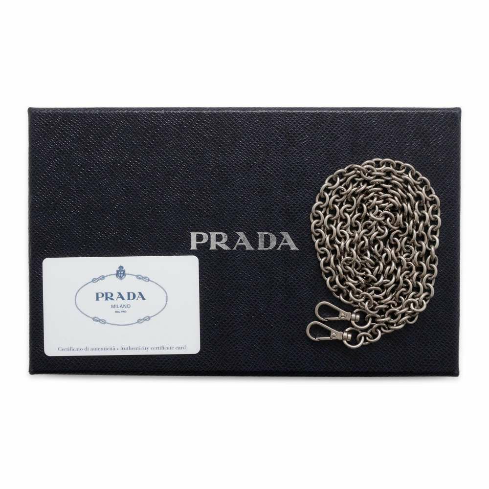 プラダ ショルダーバッグ サフィアーノ 1DH010 PRADA バッグ ウォレット 財布 黒