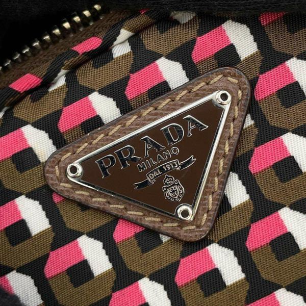 プラダ ショルダーバッグ ミニ ナイロン/レザー 1N1860 PRADA ハンドバッグ ポーチ 3way