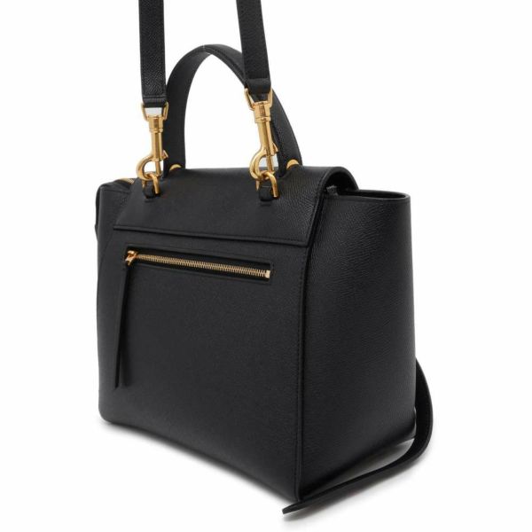 セリーヌ ハンドバッグ ベルトバッグ マイクロ レザー 189153 CELINE 2wayショルダーバッグ 黒