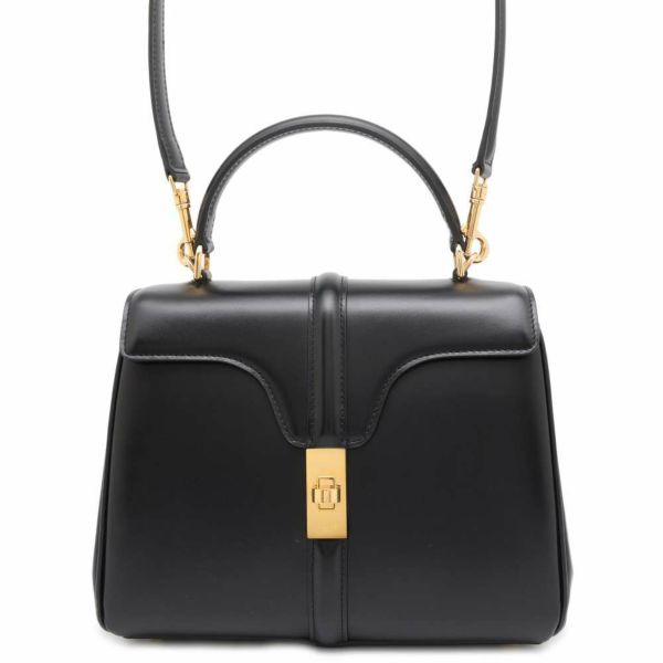 セリーヌ ハンドバッグ 16 セーズ 188003 カーフレザー CELINE バッグ 2wayショルダーバッグ 黒