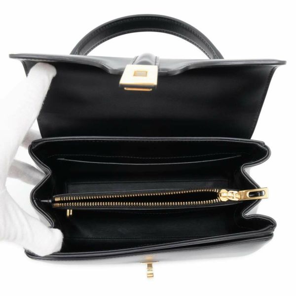 セリーヌ ハンドバッグ 16 セーズ 188003 カーフレザー CELINE バッグ 2wayショルダーバッグ 黒