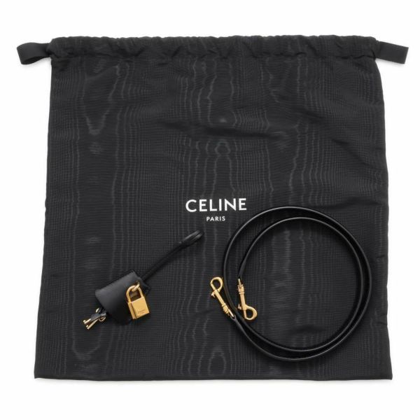 セリーヌ ハンドバッグ 16 セーズ 188003 カーフレザー CELINE バッグ 2wayショルダーバッグ 黒