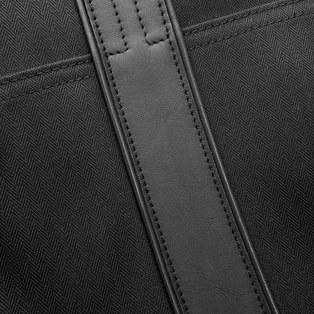 エルメス リュックアカプルコ サックアド ブラック/シルバー金具 トワルシェブロン HERMES バッグ 黒