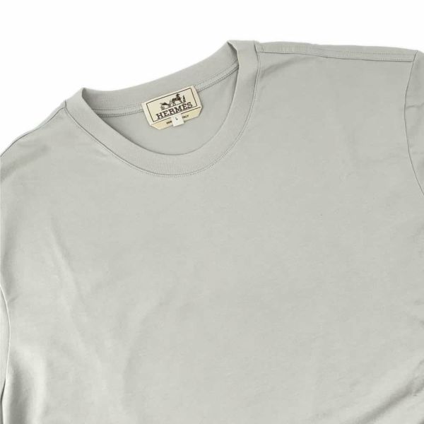 エルメス Ｔシャツ ディテール サドルステッチ コットン メンズサイズL HERMES アパレル