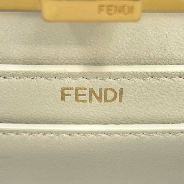 フェンディ ハンドバッグ ピーカブー アイシーユー プチ 8BN335 FENDI 2wayショルダーバッグ 白