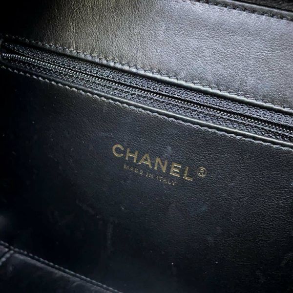 シャネル チェーンショルダーバッグ CCフィリグリー バニティバッグ キャビアスキン A93343 CHANEL バッグ 黒