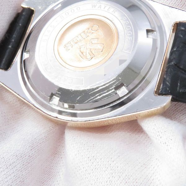 セイコー グランドセイコー デイト 61GS ハイビート 6145-8000 SEIKO 腕時計 シルバー文字盤