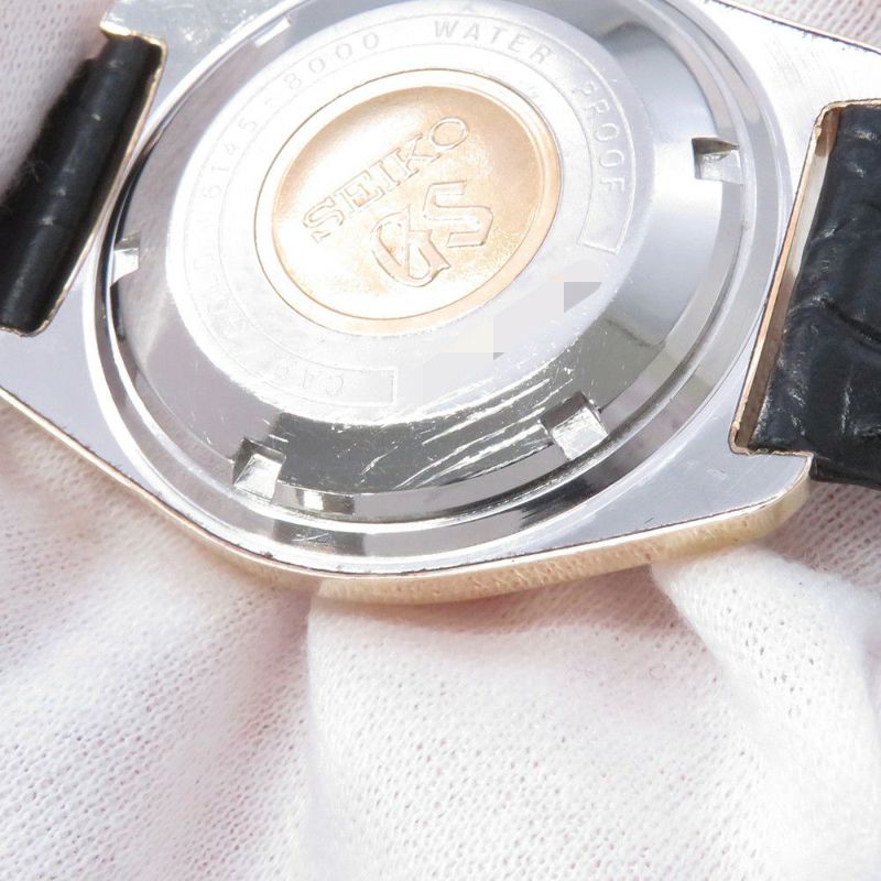 セイコー グランドセイコー デイト 61GS ハイビート 6145-8000 SEIKO 腕時計 シルバー文字盤