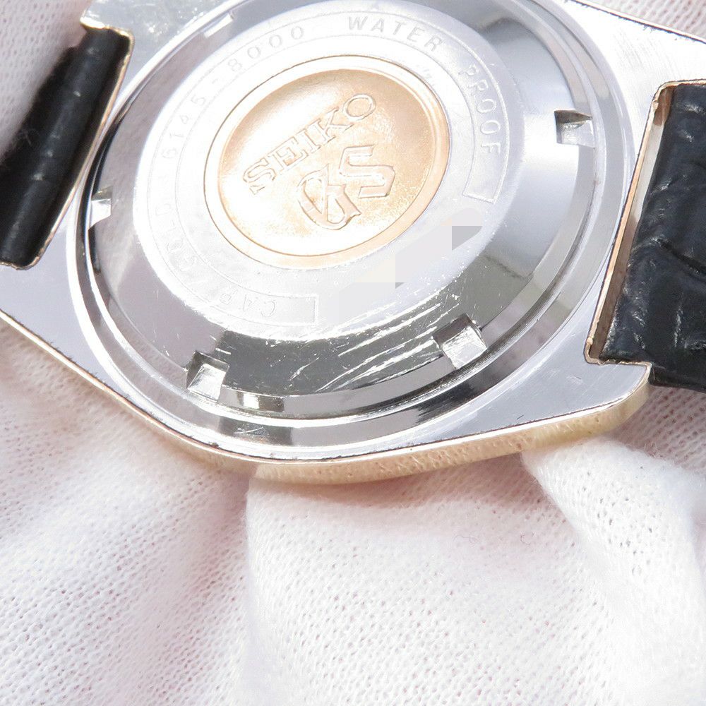 セイコー グランドセイコー デイト 61GS ハイビート 6145-8000 SEIKO 腕時計 シルバー文字盤