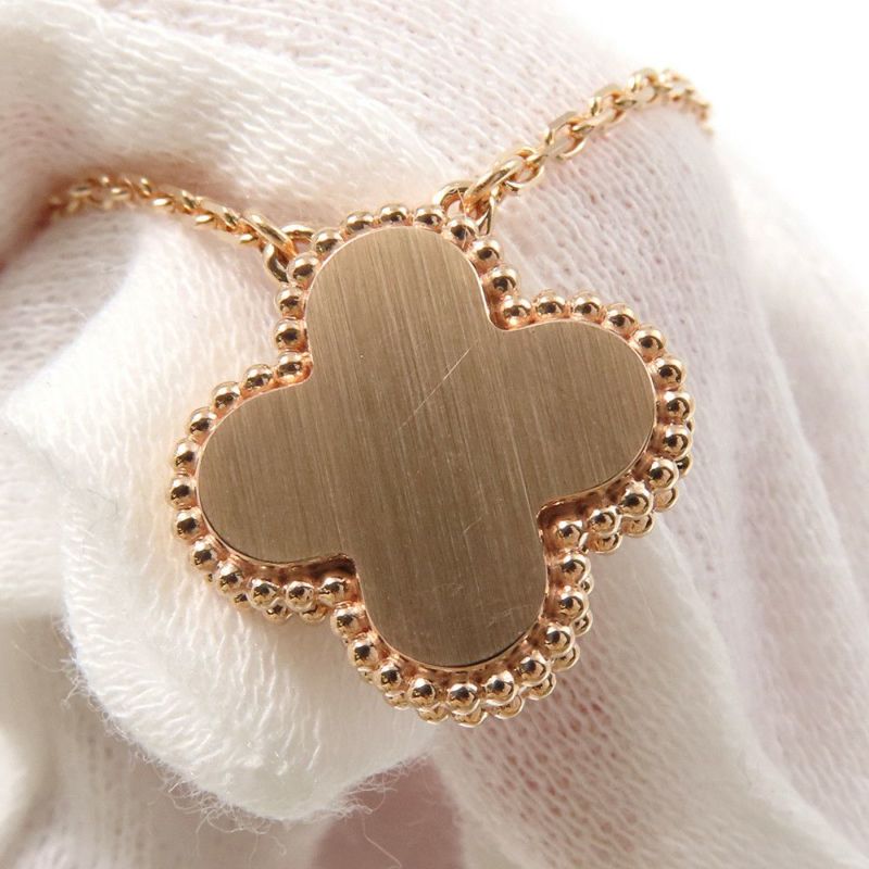 ヴァンクリ ネックレス ヴィンテージ アルハンブラ ピンクマザーオブパール/ダイヤ 1P K18PG VCARPMOP00 2025年ホリデー限定