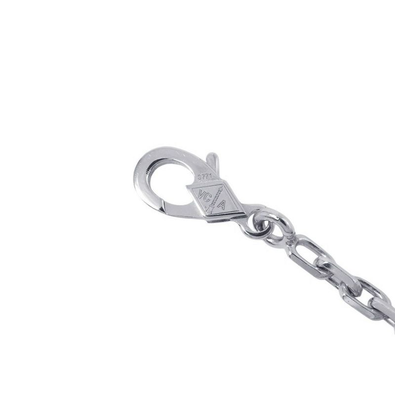 ヴァンクリーフ&アーペル ネックレス ヴィンテージ アルハンブラ ロングネックレス 20モチーフ カルセドニー K18WG VCARD80900