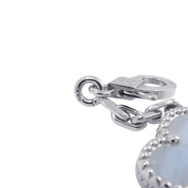 ヴァンクリーフ&アーペル ネックレス ヴィンテージ アルハンブラ ロングネックレス 20モチーフ カルセドニー K18WG VCARD80900