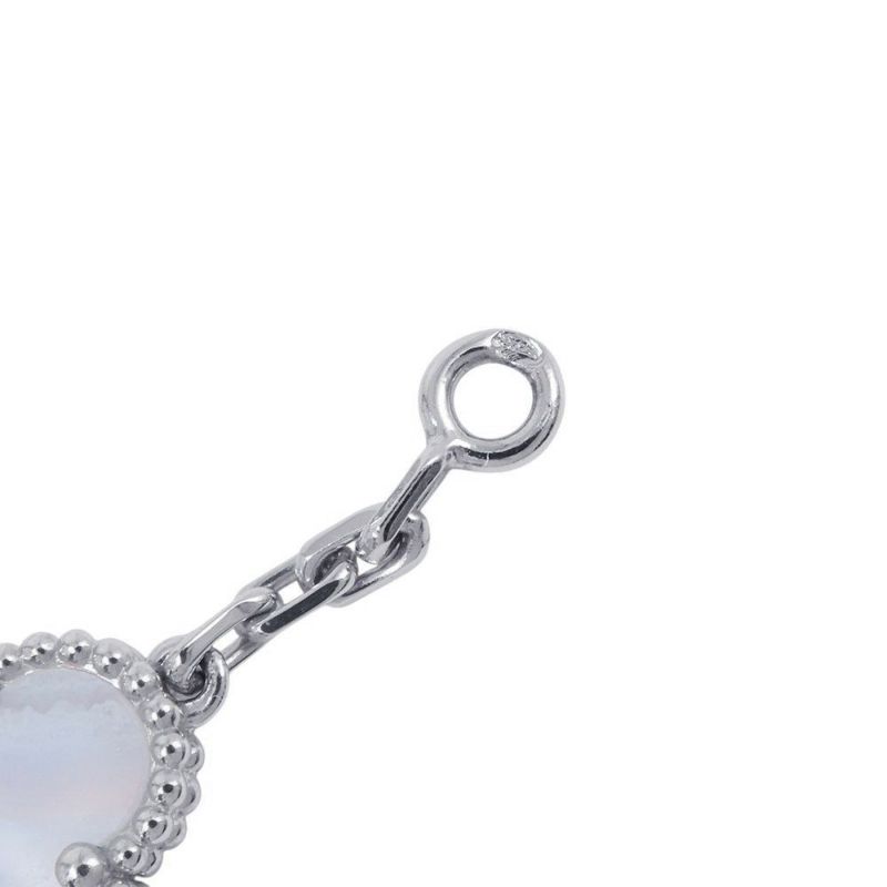 ヴァンクリーフ&アーペル ネックレス ヴィンテージ アルハンブラ ロングネックレス 20モチーフ カルセドニー K18WG VCARD80900