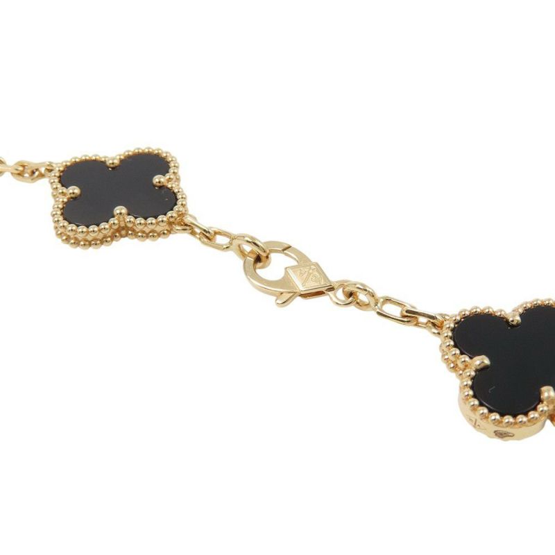 ヴァンクリーフ＆アーペル ブレスレット ヴィンテージ アルハンブラ ブレスレット 5モチーフ オニキス K18YG VCARA41300