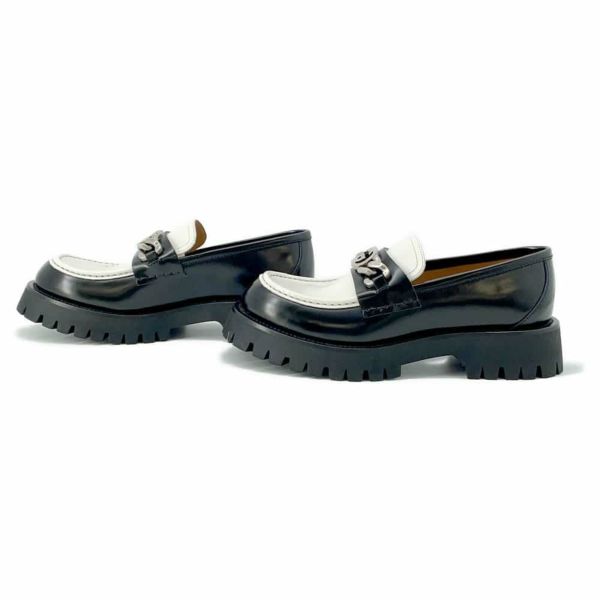 グッチ ローファー インターロッキングG付き レザー メンズサイズ9 1/2 752093 GUCCI 靴 黒