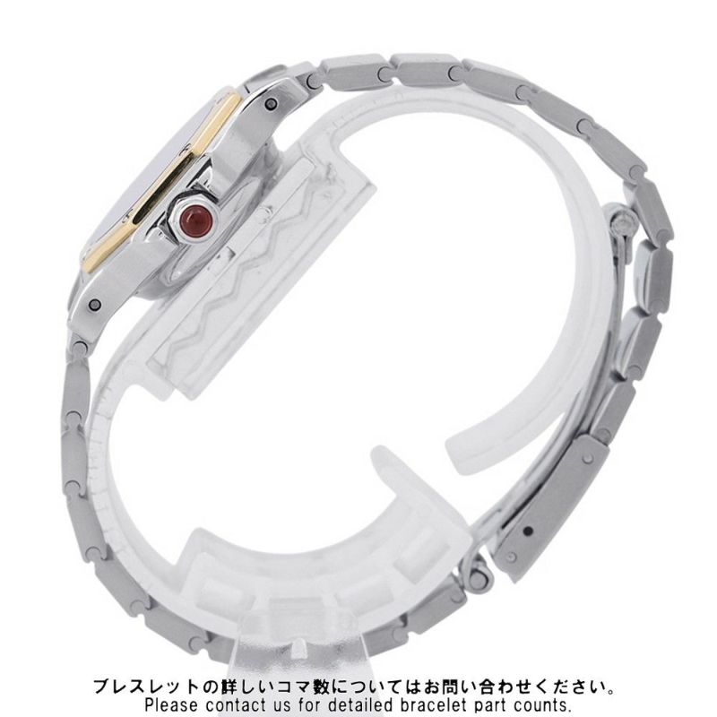 カルティエ サントス オクタゴン SM Cartier 腕時計 ボルドー文字盤