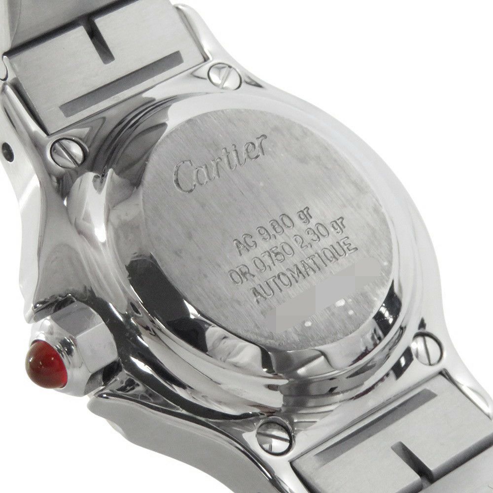 カルティエ サントス オクタゴン SM Cartier 腕時計 ボルドー文字盤
