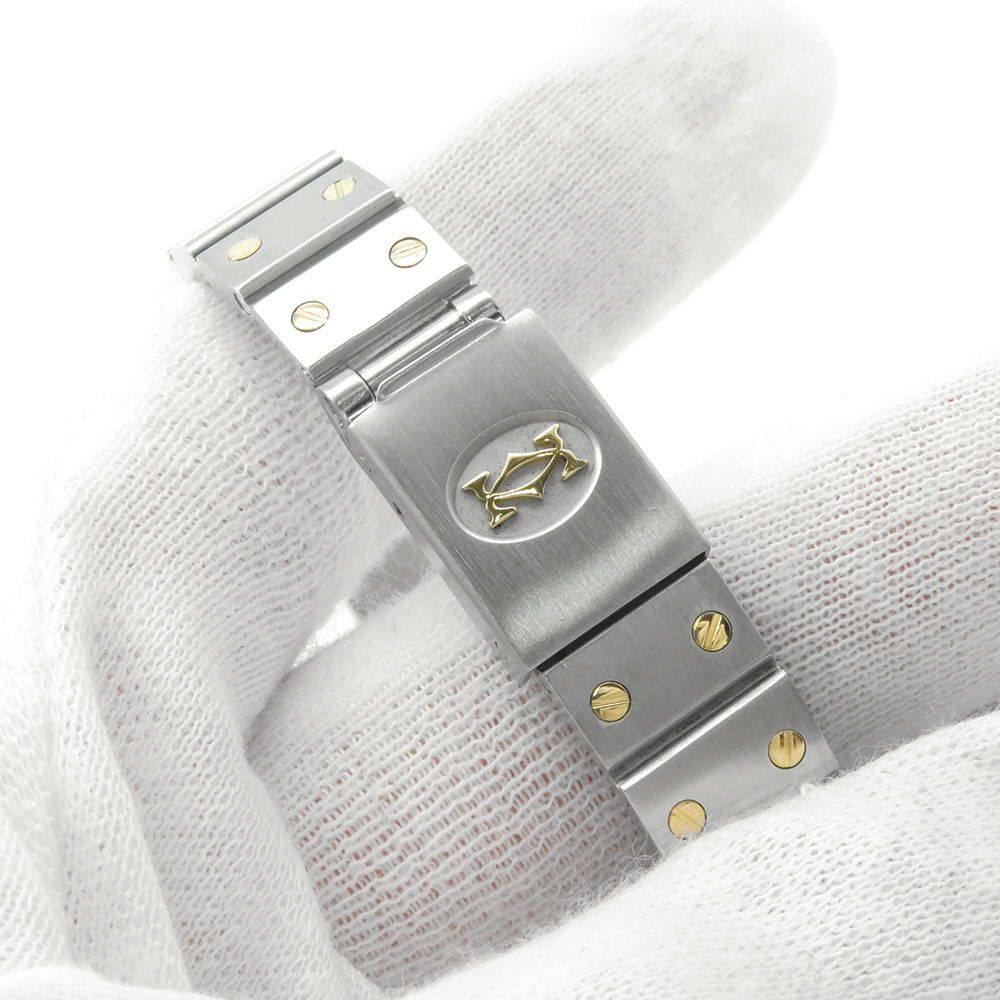 カルティエ サントス オクタゴン SM Cartier 腕時計 ボルドー文字盤
