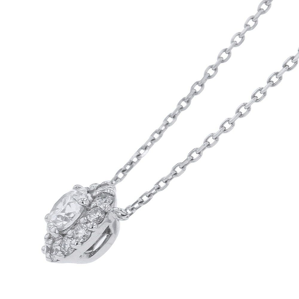 グラフ ネックレス アイコン ラウンド ダイヤモンド ペンダント ダイヤ 中石0.40ct K18WGホワイトゴールド GIA鑑定書付き