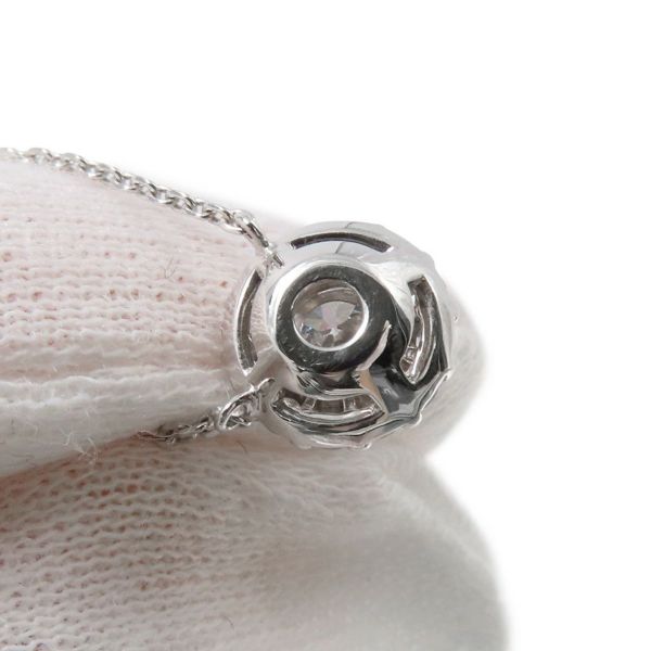 グラフ ネックレス アイコン ラウンド ダイヤモンド ペンダント ダイヤ 中石0.40ct K18WGホワイトゴールド GIA鑑定書付き
