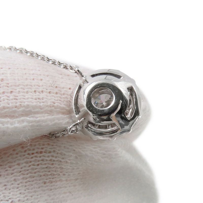 グラフ ネックレス アイコン ラウンド ダイヤモンド ペンダント ダイヤ 中石0.40ct K18WGホワイトゴールド GIA鑑定書付き