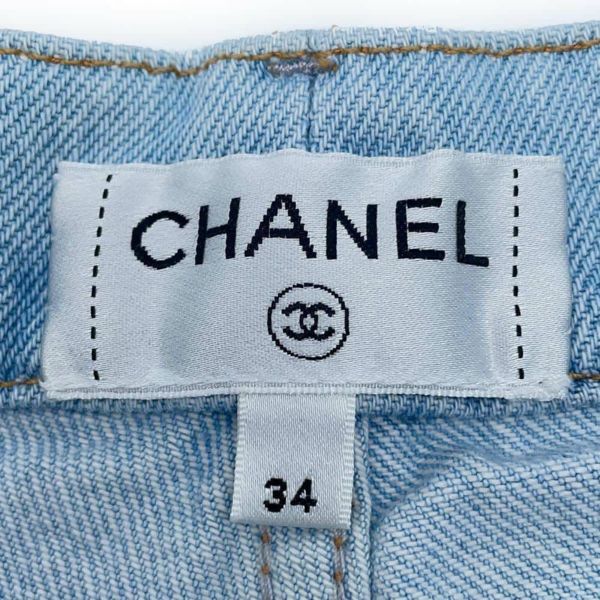 シャネル パンツ グラデーション ワイド デニム コットン レディースサイズ34 P76361 CHANEL