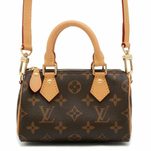 ルイヴィトン ハンドバッグ モノグラム ナノ・スピーディ M81085 LOUIS VUITTON バッグ 2wayショルダーバッグ