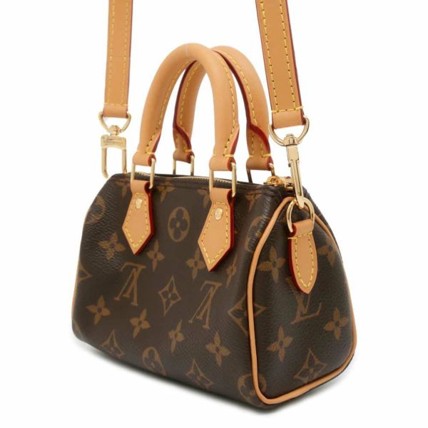 ルイヴィトン ハンドバッグ モノグラム ナノ・スピーディ M81085 LOUIS VUITTON バッグ 2wayショルダーバッグ