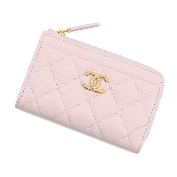 シャネル コインケース ココマーク マトラッセ フラグメントケース キャビアスキン AP5015 カードケース